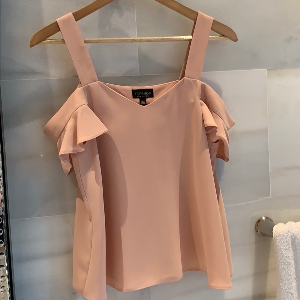 Top shop pink blouse
